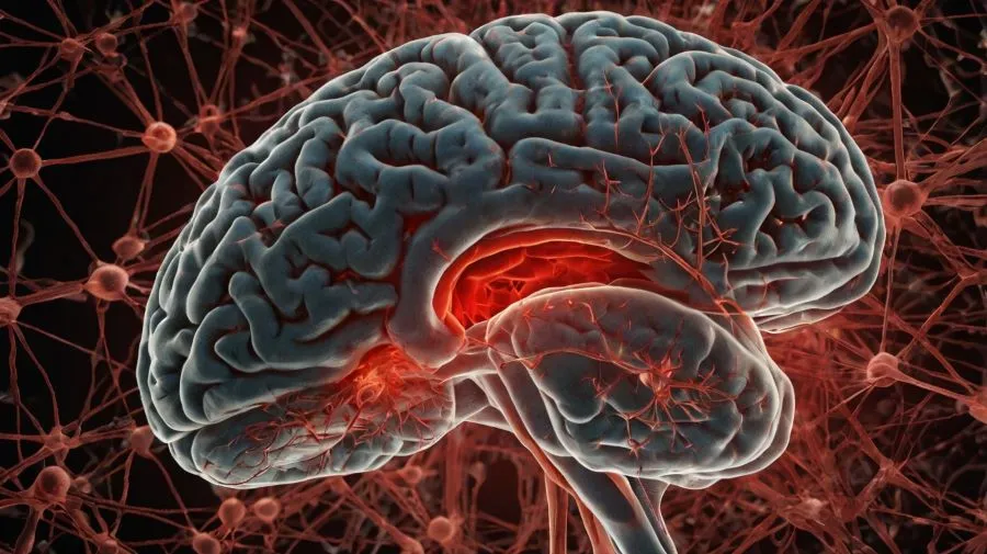 cross-section of a human brain